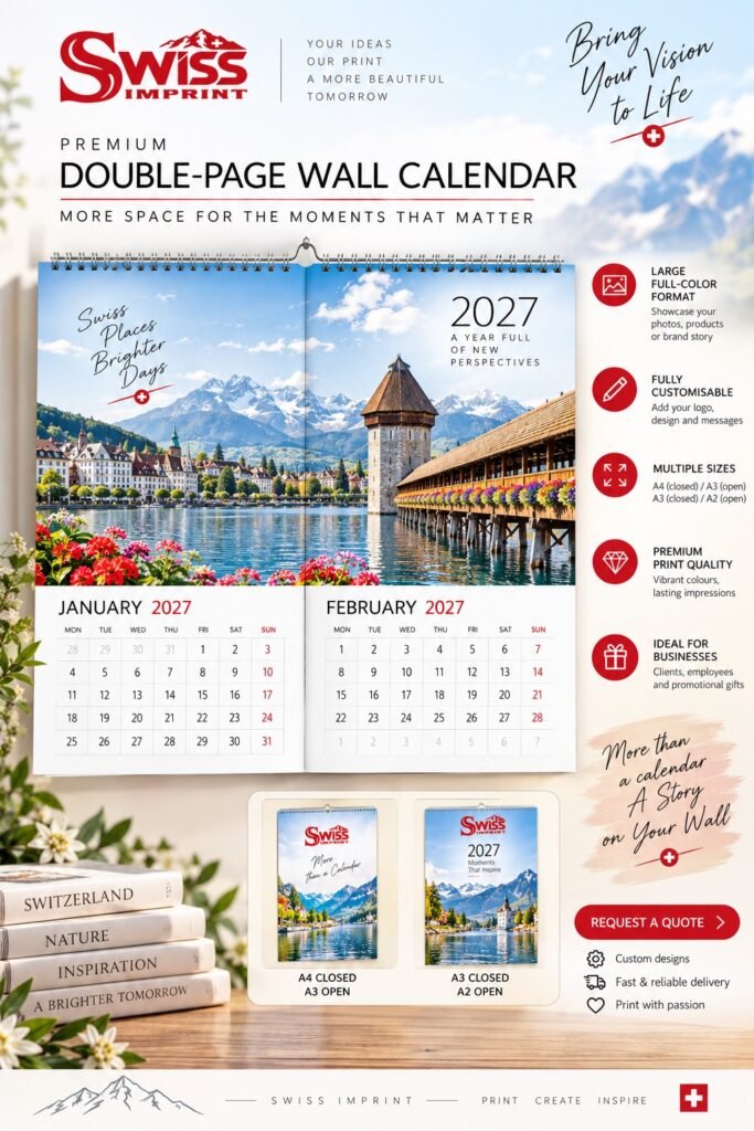 Doppelseitige Wandkalender