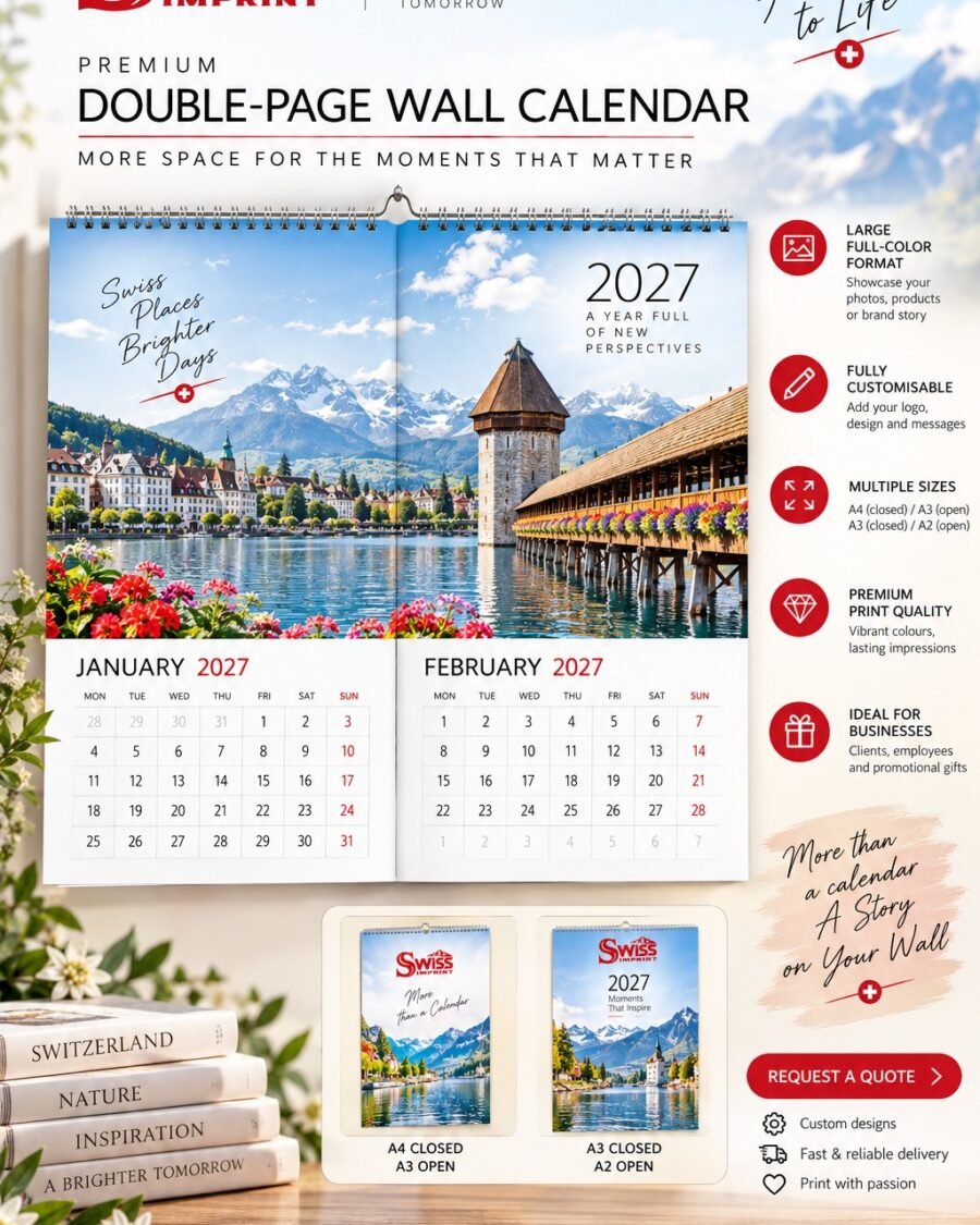 Calendriers muraux double page